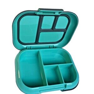 Bentgo Kids Chill Lunch Box Bento-Style 4 Compartments Leak Proof Compact -Aqua
